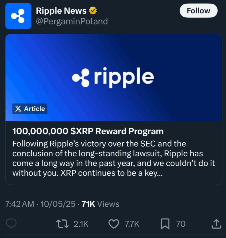 XRPエアドロップ詐欺